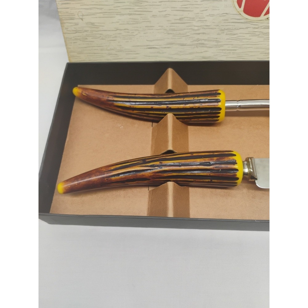 Vtg Regent Sheffield Warwick Cutlery Set Carving Knife & Fork Kirby Company Gift - Picture 6 of 6